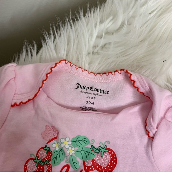 Juicy Couture Strawberry Onesie and Outfit Set - Picture 4 of 6